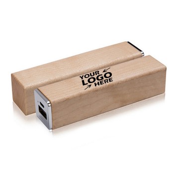 Wood Grain Power Bank 1200 mAh